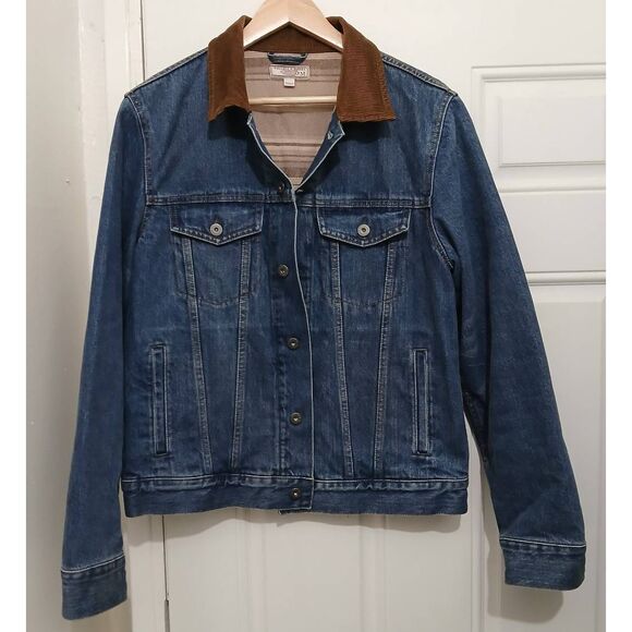 Wallace and Barnes mens medium blanket lined heavy denim jacket jeans - Picture 2 of 7